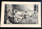 Prent NL Indië - Batiksters op Java Indonesië, Verzenden, Buitenland, Zo goed als nieuw, Voor 1940