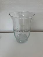 Vaas met tekst, Overige kleuren, Ophalen of Verzenden, Minder dan 50 cm, Glas