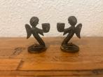 2 bronzen engeltjes 4 cm, Verzamelen, Verrassingseieren, Ophalen of Verzenden, Zo goed als nieuw, Overige typen