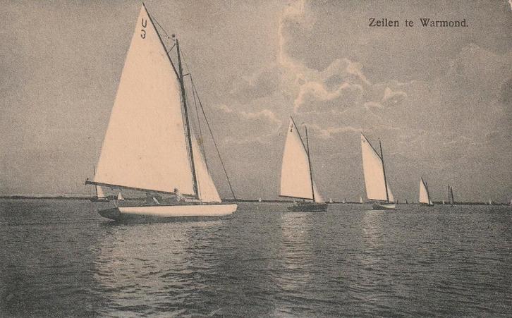 01947 Warmond - Zeilen te ..., Verzamelen, Ansichtkaarten | Nederland, Ongelopen, Zuid-Holland, 1920 tot 1940, Verzenden