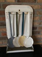 Vintage emaille lepelrek/ emaille schuimspaan, Antiek en Kunst, Ophalen of Verzenden