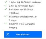 Efteling inclusief parkeren, Eén persoon, Ticket of Toegangskaart