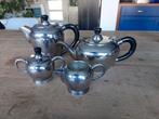 Silverplated set koffiepot, theepot, suikerpot, melkkannetje, Huis en Inrichting, Keuken | Servies, Ophalen of Verzenden, Zo goed als nieuw