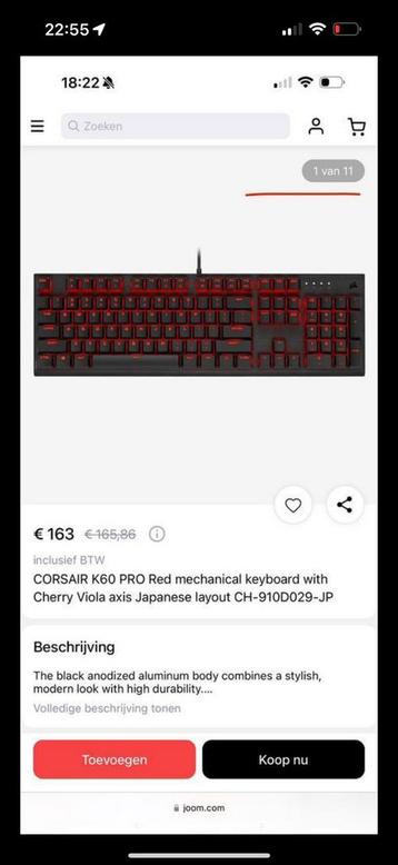 Gaming toetsenbord en muis + muismat beschikbaar voor biedingen