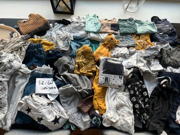 Mega unisex baby pakket baby kleding maat 62/ 68 50 stuks