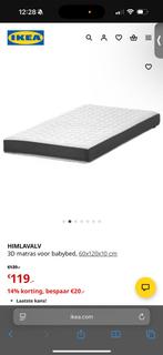 Ikea HIMLAVALV Matras - Babybed 60x120, Ophalen, 190 cm of minder, Zo goed als nieuw, Matras