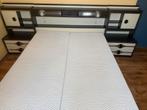 Tweepersoonsbed 140x200 met Tempur matrassen, Ophalen, Tweepersoons, 140 cm, Zo goed als nieuw