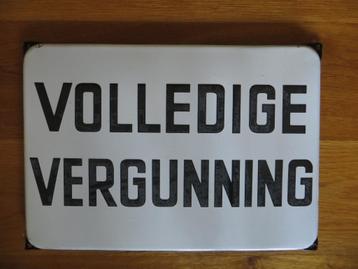 Volledige vergunning  beschikbaar voor biedingen