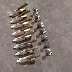 Antieke Espagnolet 8 stuks messing, Ophalen of Verzenden, Gebruikt, Koper of Messing, Klink of Kruk