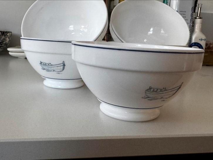 Arcopal kommen met nautisch thema, Antiek en Kunst, Antiek | Schalen, Ophalen of Verzenden