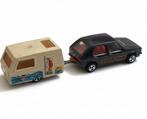 3 Vintage Speelgoedautos 1 met Caravan, Hobby en Vrije tijd, Modelbouw | Auto's en Voertuigen, Overige merken, Gebruikt, 1:50 of kleiner