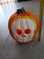plastic pompoen met licht halloween, Ophalen of Verzenden, Zo goed als nieuw, Feestartikel, Halloween of Griezel