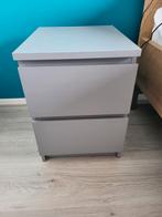 2 antraciete nachtkastjes - nette staat, Huis en Inrichting, Slaapkamer | Nachtkastjes, Ophalen, Gebruikt, Minder dan 45 cm, Minder dan 55 cm