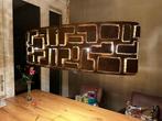 Bronskleurige hanglamp voor eettafel, Huis en Inrichting, Lampen | Hanglampen, Ophalen, Zo goed als nieuw, 75 cm of meer