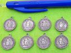 8 Bedels van Maria Theresia + Joris met de draak -> Plated, Ophalen of Verzenden, Zilver, Buitenland