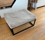 Damiwear Otto poef taupe fluweel - 75x60 cm, Ophalen, Gebruikt, 75 tot 100 cm, Metaal