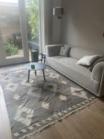 Mooi Kelim Vloerkleed, Huis en Inrichting, Stoffering | Tapijten en Kleden, Gebruikt, 100 tot 150 cm, Grijs, Ophalen of Verzenden