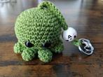 Groene handgemaakte octopus tashanger, Ophalen of Verzenden, Nieuw, Knuffel of Figuurtje