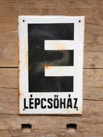 Letter E emaille bord, Verzenden
