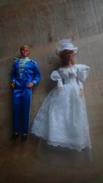 Barbie en Ken Mattel jaren 60 bruid, Verzamelen, Poppen, Ophalen of Verzenden, Zo goed als nieuw, Pop