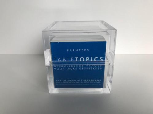 Table Topics kaarten Partners , Hobby en Vrije tijd, Gezelschapsspellen | Kaartspellen, Zo goed als nieuw, Ophalen of Verzenden