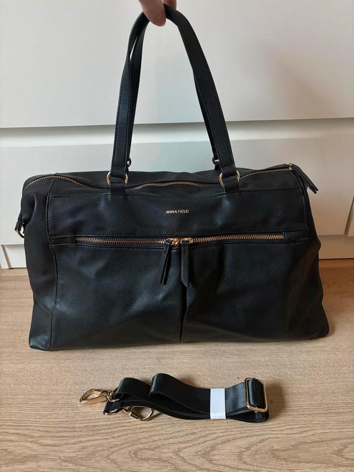 Mooie zwarte weekendtas - Anna Field, Sieraden, Tassen en Uiterlijk, Tassen | Damestassen, Zo goed als nieuw, Overige typen, Zwart