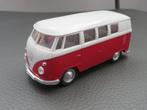 Welly Volkswagen Bus T1 Spijltje Rood-Wit 11cm, Ophalen of Verzenden, Zo goed als nieuw, Auto, Overige merken