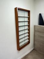 vintage ondiepe hangvitrine / muurkast / etalage, Antiek en Kunst, Ophalen