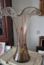 Mooie oude vaas handgeblazen  42 cm hoog, Ophalen of Verzenden