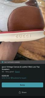 Gucci Sneakers - Maat 43, Kleding | Heren, Schoenen, Ophalen of Verzenden, Zo goed als nieuw, Bruin, Sneakers of Gympen