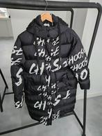 Mooie aparte winterjas dames zwart wit maat S-M, Kleding | Dames, Jassen | Winter, Ophalen of Verzenden, Zo goed als nieuw, Zwart