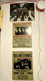 Beatles/ Rolling Stones - Muurplaten metaal, Ophalen, Minder dan 50 cm, Zo goed als nieuw, Foto of Poster