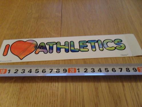 sticker I love Athletics, Verzamelen, Stickers, Zo goed als nieuw, Bedrijf of Vereniging, Ophalen