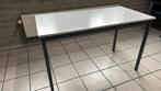 Kantine tafel(s) staal 60 x 120 x 80 cm, Huis en Inrichting, Tafels | Sidetables, Ophalen, 100 tot 150 cm, Zo goed als nieuw, 25 tot 50 cm