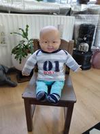 Jongenspop met stoffen lijf - 50 cm, Kinderen en Baby's, Speelgoed | Poppen, Ophalen of Verzenden, Gebruikt, Babypop