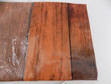 Tafelkleed afwasbaar vinyl buiten of binnen houtmotief   beschikbaar voor biedingen