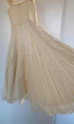 Prachtige vintage zijden feestjurk galajurk, maat 36 S, Kleding | Dames, Gelegenheidskleding, Galajurk, Blauw, Ophalen of Verzenden