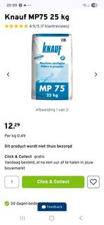 Knauf MP 75 machine spuitgips stuc - gratis, Ophalen, Gebruikt