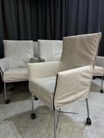 6 Montis Chaplin stoelen - Als Nieuw!, Ophalen, ., Wit, Leer