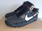 Nike air max off-white 90 the ten us 11,5 eu 45,5 gedragen z, Ophalen, Zwart, Nike, Sneakers of Gympen