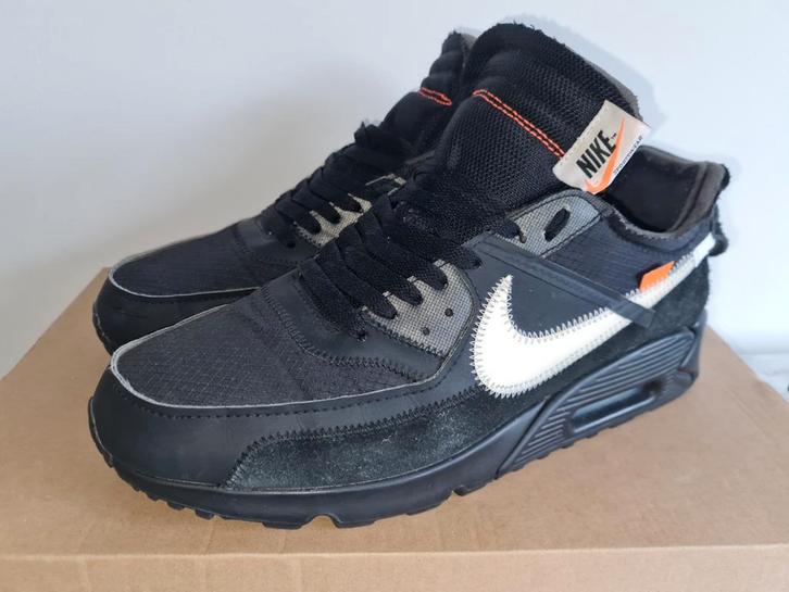 Nike air max off-white 90 the ten us 11,5 eu 45,5 gedragen z, Kleding | Heren, Schoenen, Gedragen, Sneakers of Gympen, Zwart, Ophalen