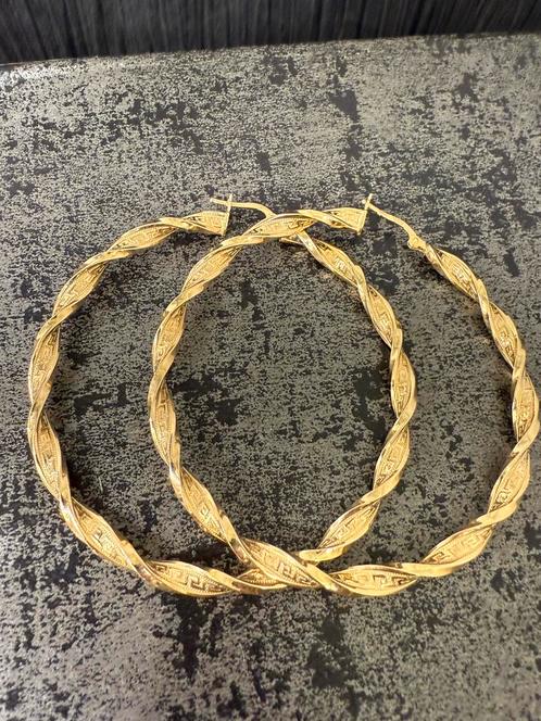 Prachtige 14 karaats gouden wokkel oorbellen | new italy, Sieraden, Tassen en Uiterlijk, Oorbellen, Nieuw, Hangers, Goud, Goud