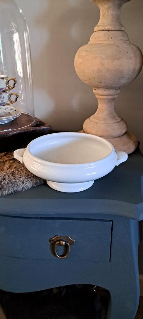 Brocante witte schaal P. Ragout, Antiek en Kunst, Curiosa en Brocante, Ophalen of Verzenden