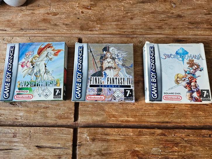 GBA Games Collectie, Spelcomputers en Games, Games | Nintendo Game Boy, Zo goed als nieuw, Role Playing Game (Rpg), 1 speler, Vanaf 12 jaar