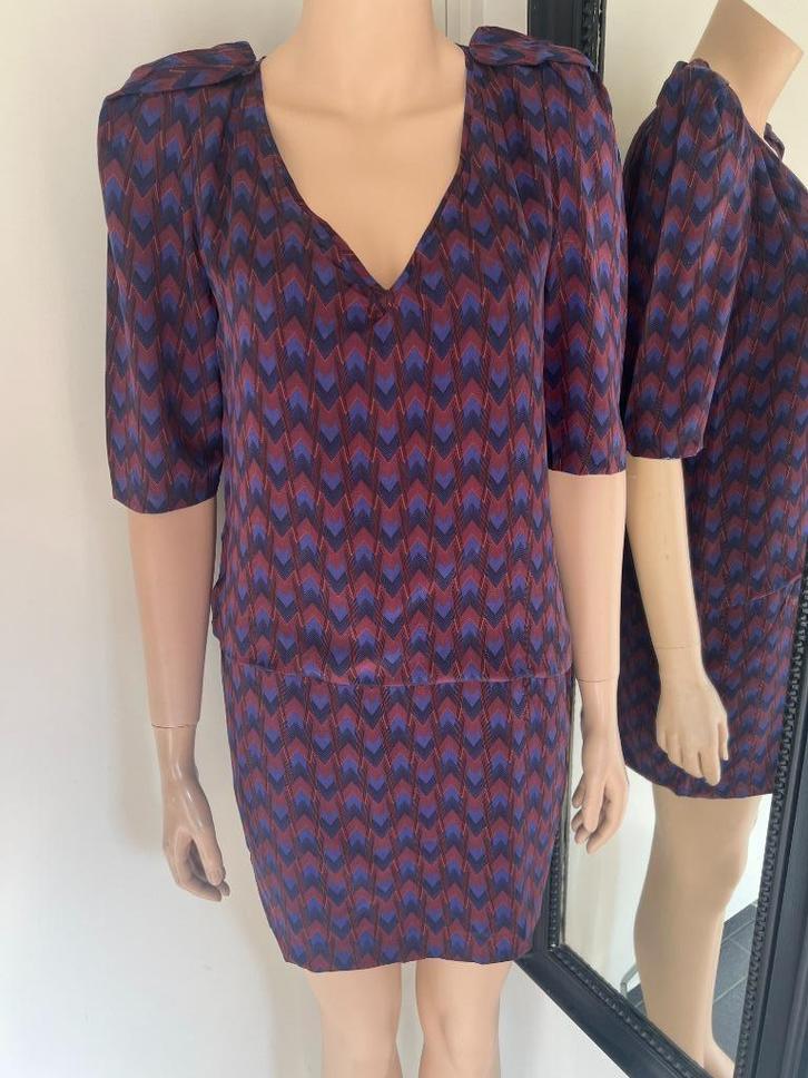 MAJE   zijden  jurk  MAAT 38 (3)  NIEUW, Kleding | Dames, Jurken, Nieuw, Maat 38/40 (M), Overige kleuren, Knielengte, Ophalen of Verzenden