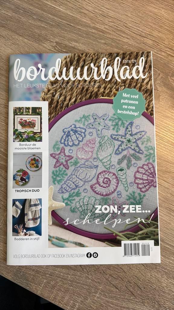 Borduurblad nr. 129 - nieuw in verpakking, Hobby en Vrije tijd, Borduren en Borduurmachines, Nieuw, Patroon, Handborduren, Ophalen of Verzenden