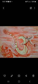 Abstract schilderij met Om teken, Ophalen of Verzenden