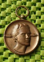 Medaille : 1e. Pr.  Verspringen 30-4-1949, Nederland, Ophalen of Verzenden, Brons