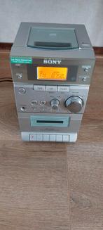 Sony Mini stereo torentje Radio Cd-speler Cassette speler Zo, Gebruikt, Cd-speler, Sony, Ophalen