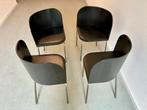 4 zwarte IKEA Fusion Stoelen, Huis en Inrichting, Ophalen, Gebruikt, Zwart, IKEA Fusion, Sandra Kragnert